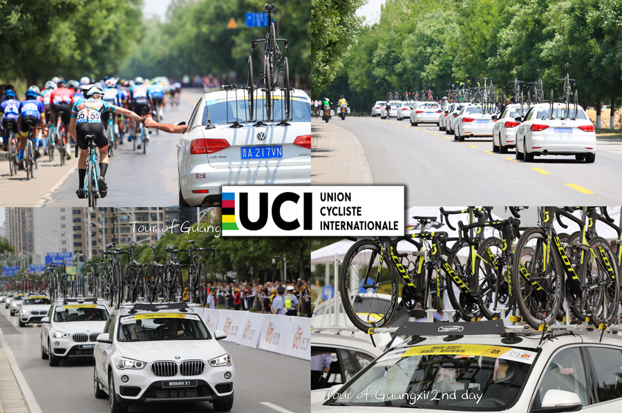 RASSINE jau eilę metų yra oficialūs UCI dviračių varžybų (Tour of Guangxi etapo) rėmėjai ir tiekia dviračių laikiklius šioms varžyboms.